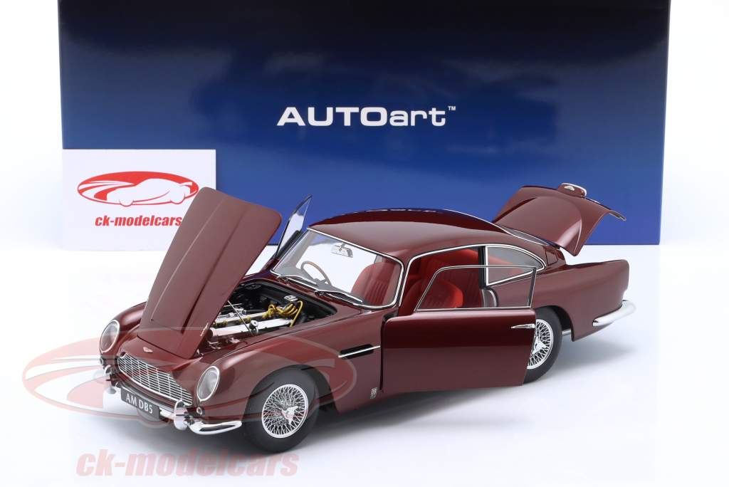 Aston Martin DB5 byggeår 1964 rød 1:18 AUTOart