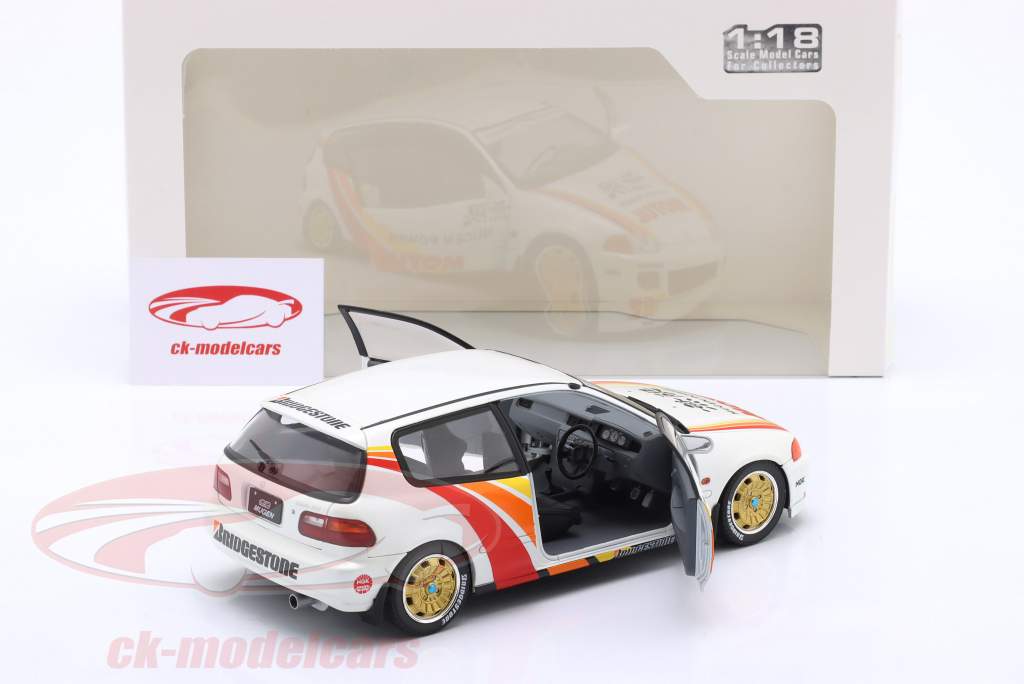 Honda Civic (EG6) Mugen Racing 1992 bianco / arredamento 1:18 Solido