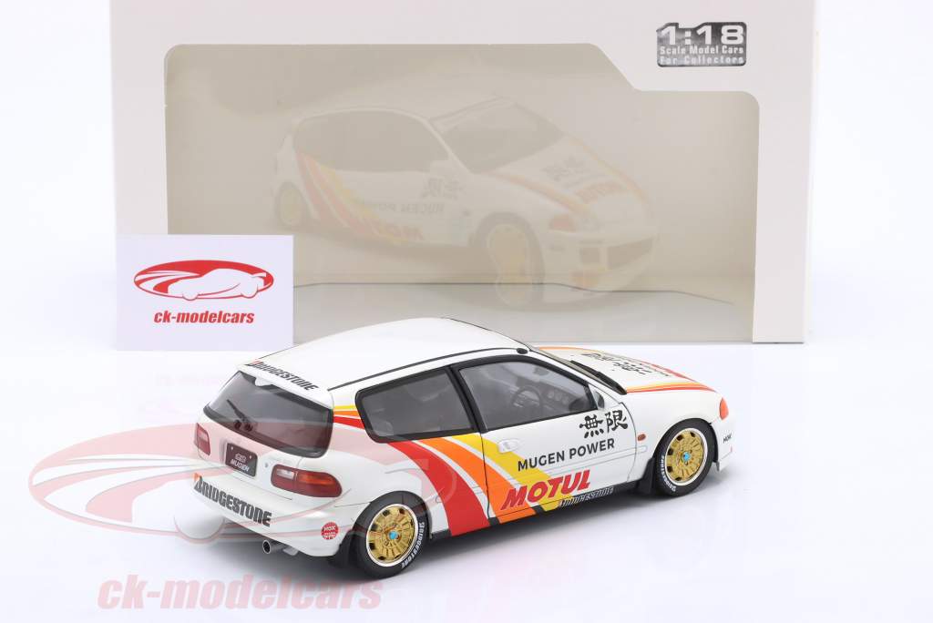 Honda Civic (EG6) Mugen Racing 1992 bianco / arredamento 1:18 Solido