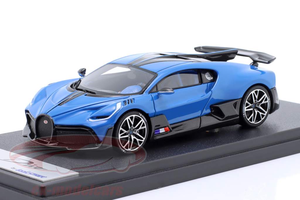 Bugatti Divo Baujahr 2018 French Racing blue 1:43 LookSmart