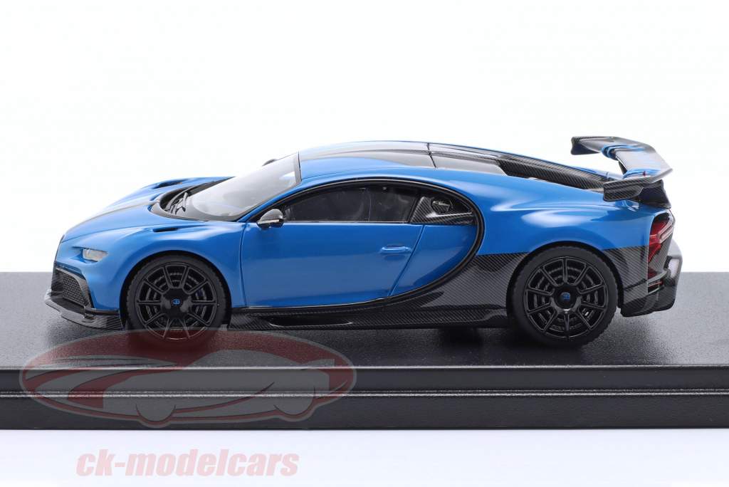 Bugatti Chiron Pur Sport 建設年 2020 青 / 黒 1:43 LookSmart