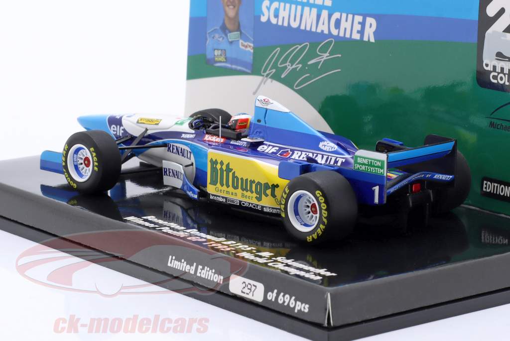 M. Schumacher Benetton B195 #1 Sieger Pazifik GP Formel 1 Weltmeister 1995 1:43 Minichamps