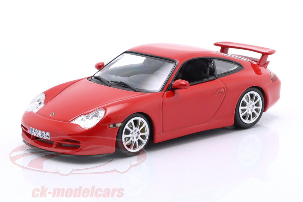 Porsche 911 (996.2) GT3 Test Nürburgring 2003 red 1:43 Minichamps