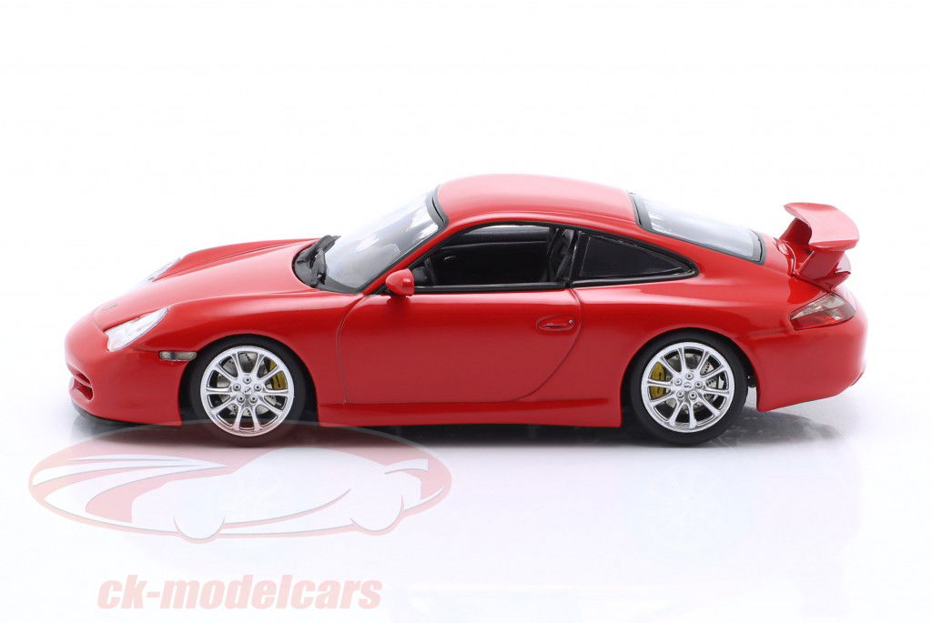Porsche 911 (996.2) GT3 Test Nürburgring 2003 red 1:43 Minichamps