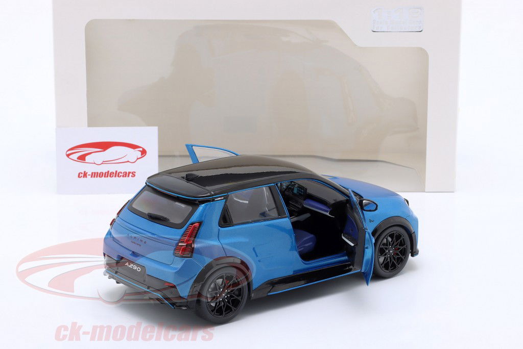 Alpine A290 GTS byggeår 2024 blå metallisk 1:18 Solido