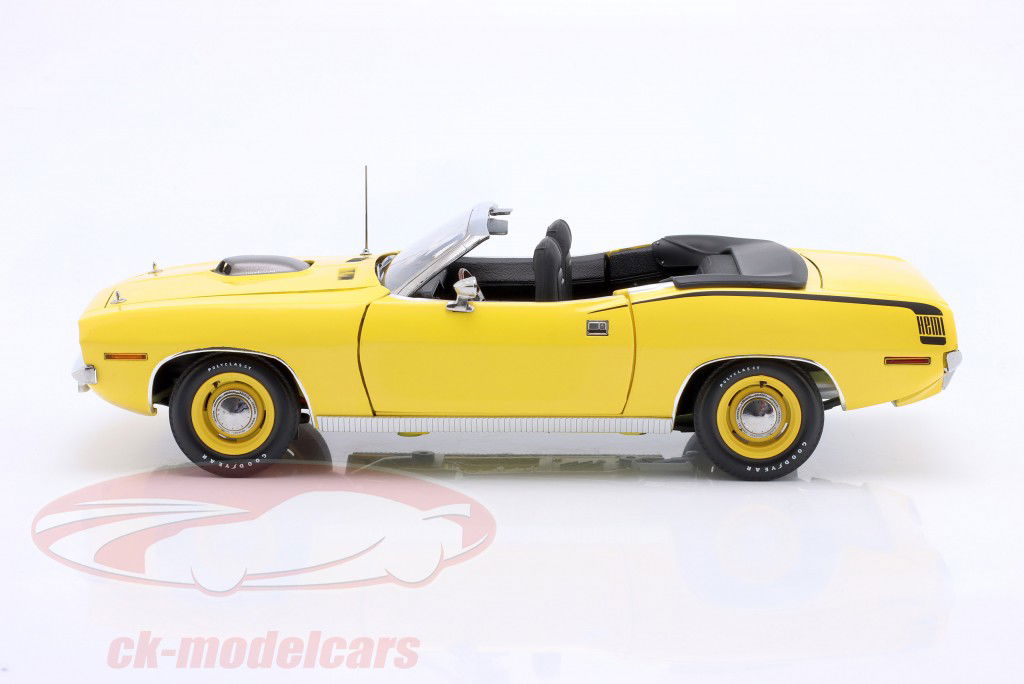 Plymouth Cuda Convertible ano de construção 1970 amarelo 1:18 GMP