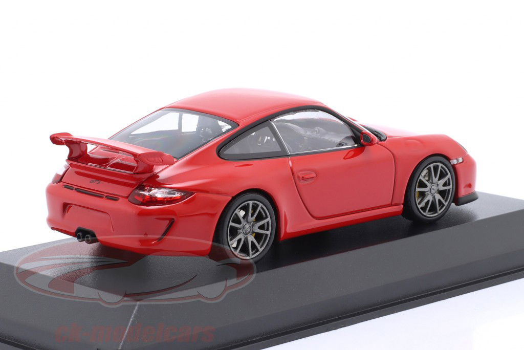 Porsche 911 (997) GT3 建設年 2009 警備員 赤 1:43 Minichamps