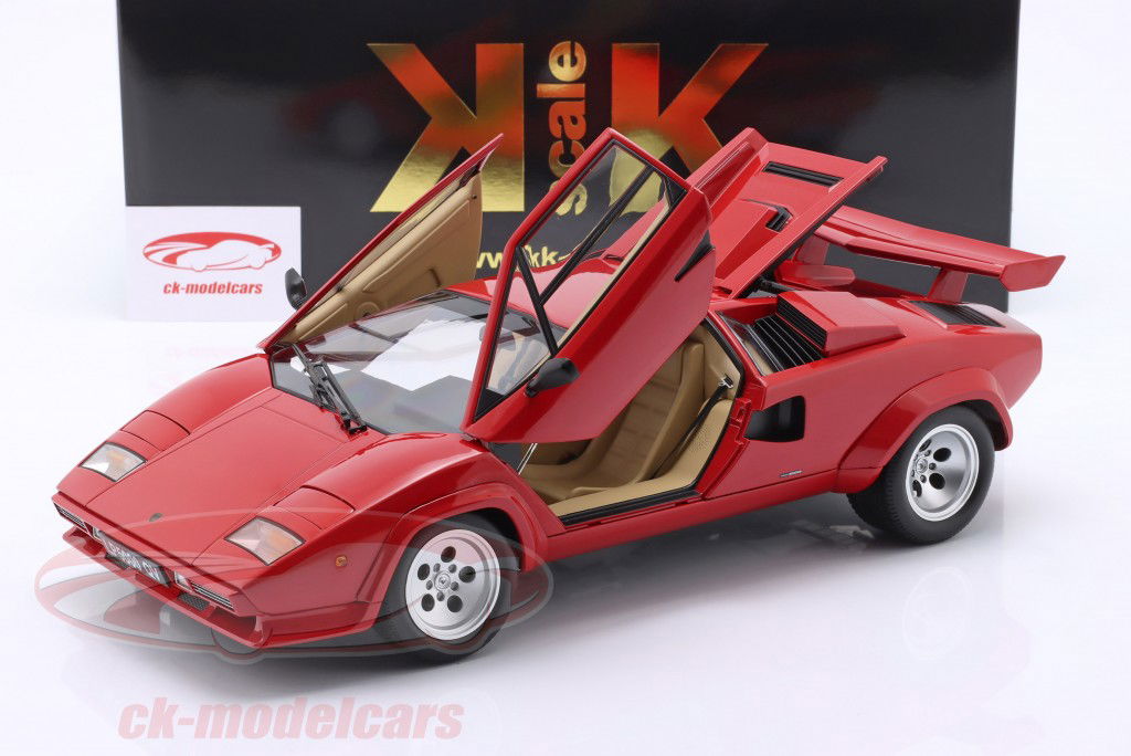 Lamborghini Countach LP 5000 S QV bouwjaar 1985 rood 1:12 KK-Scale