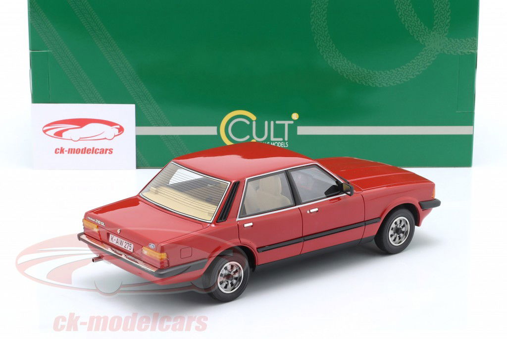 Ford Taunus 2.0 GL TC4 year 1980 red 1:18 Cult Scale
