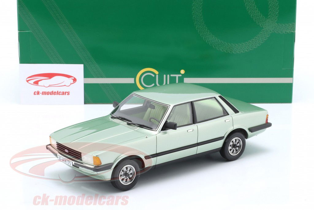 Ford Taunus 2.0 GL TC4 ano de construção 1980 verde claro metálico 1:18 Cult Scale