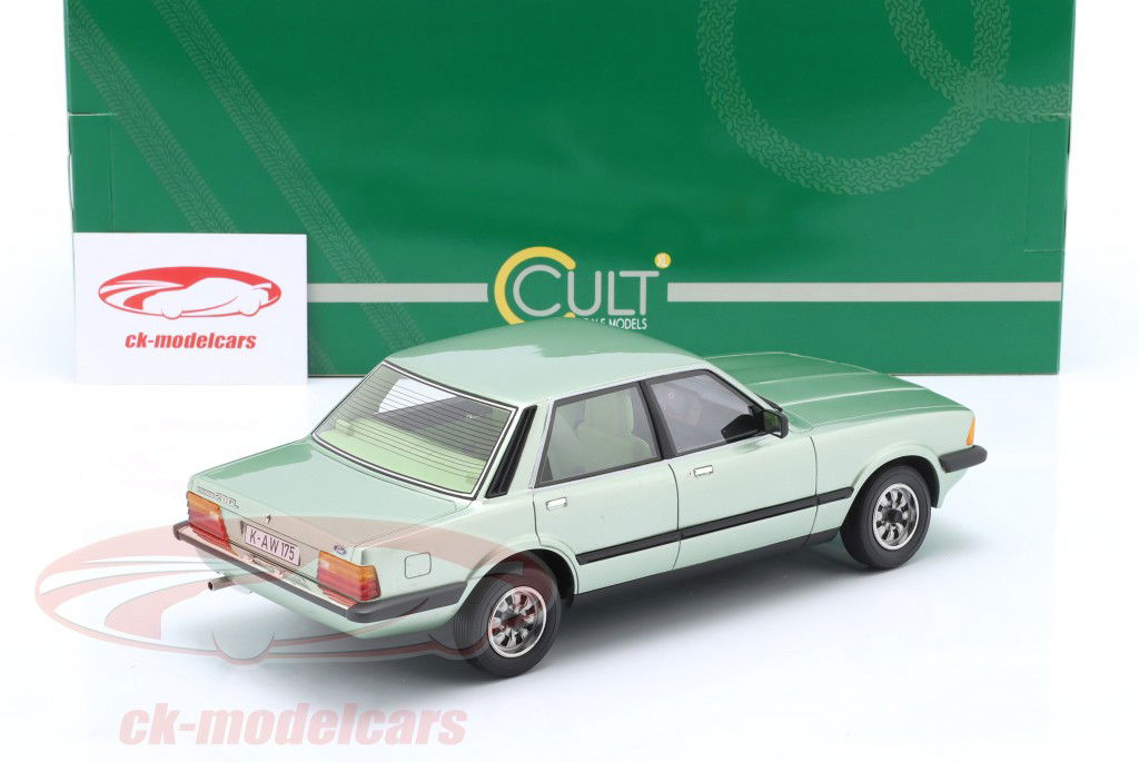 Ford Taunus 2.0 GL TC4 ano de construção 1980 verde claro metálico 1:18 Cult Scale