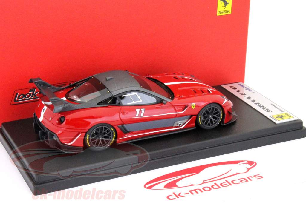Ferrari 599XX EVO #11 rød / grå 1:43 LookSmart