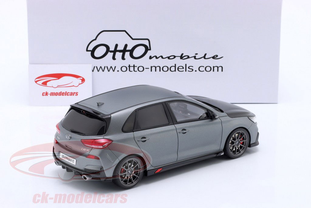 Hyundai i30N Project C Año de construcción 2022 gris mate 1:18 OttOmobile