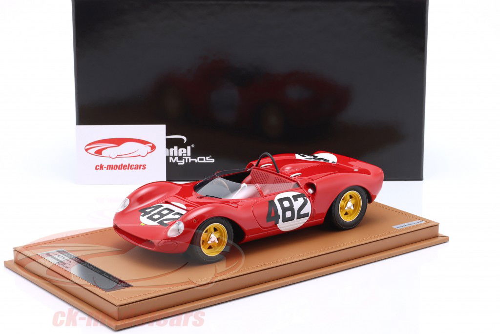 Ferrari Dino 206 SP #482 vincitore Cesana-Sestrieres 1965 Scarfiotti 1:18 Tecnomodel