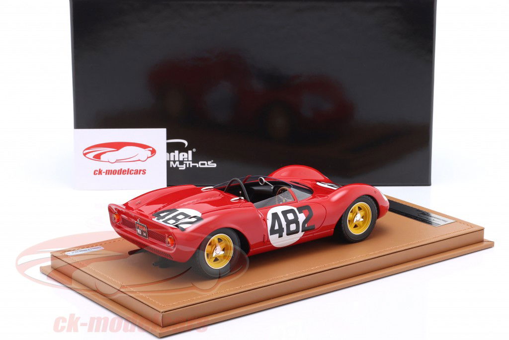 Ferrari Dino 206 SP #482 vincitore Cesana-Sestrieres 1965 Scarfiotti 1:18 Tecnomodel