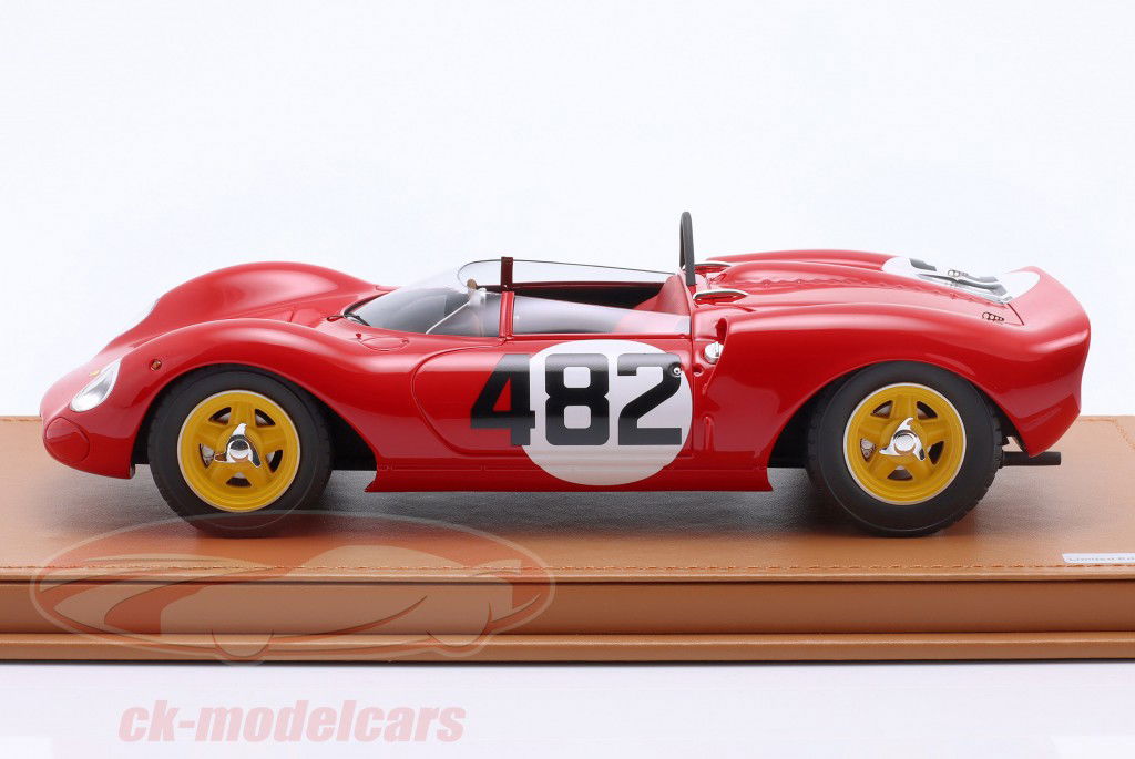 Ferrari Dino 206 SP #482 vincitore Cesana-Sestrieres 1965 Scarfiotti 1:18 Tecnomodel