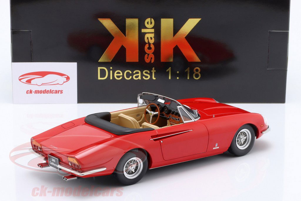 Ferrari 365 California Spyder year 1966 red 1:18 KK-Scale