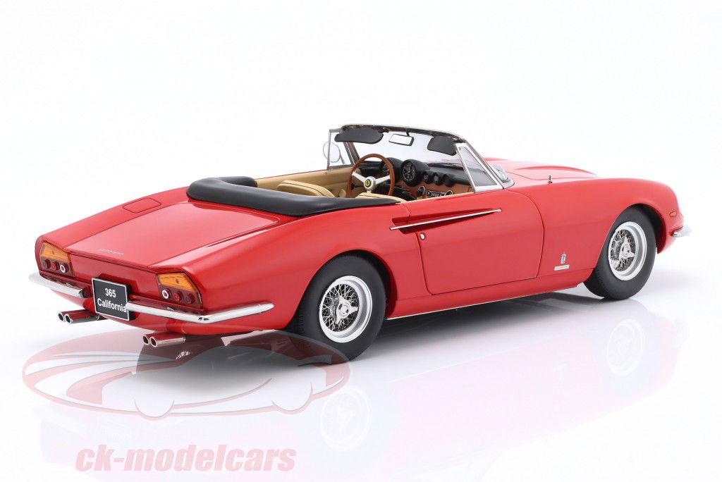 Ferrari 365 California Spyder year 1966 red 1:18 KK-Scale