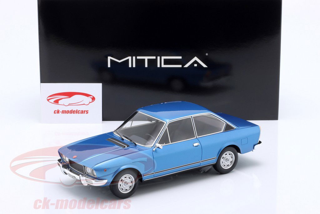 Fiat 124 Sport Coupe serie 3 Anno di costruzione 1974 blu metallico 1:18 Mitica