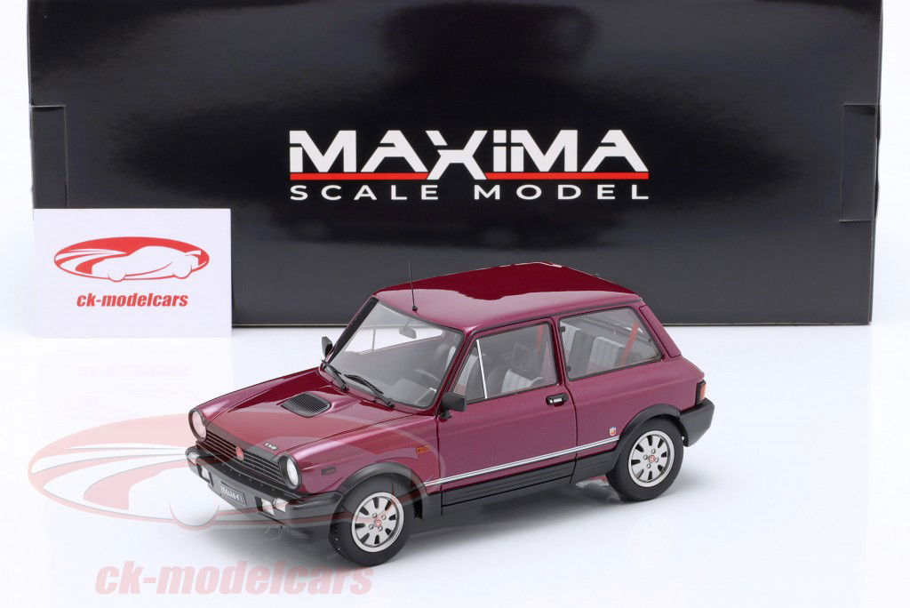 Autobianchi A112 Abarth VII-Series 1984 ardenza vermelho metálico 1:18 MAXIMA