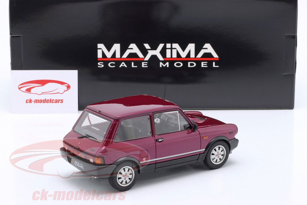 Autobianchi A112 Abarth VII-Series 1984 ardenza vermelho metálico 1:18 MAXIMA