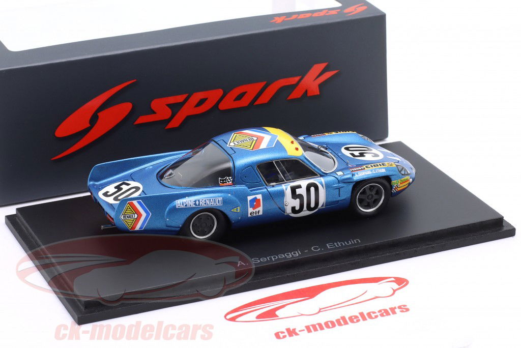 Alpine A210 #50 Sieger P1.15 24h LeMans 1969 Serpaggi, Ethuin 1:43 Spark