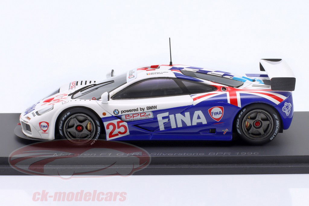 McLaren F1 GTR #25 11º 4h Silverstone BPR 1996 Laffite, Duez 1:43 Spark