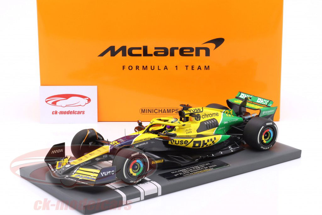 Oscar Piastri McLaren MCL38 #81 2º Monaco GP fórmula 1 2024 1:18 Minichamps