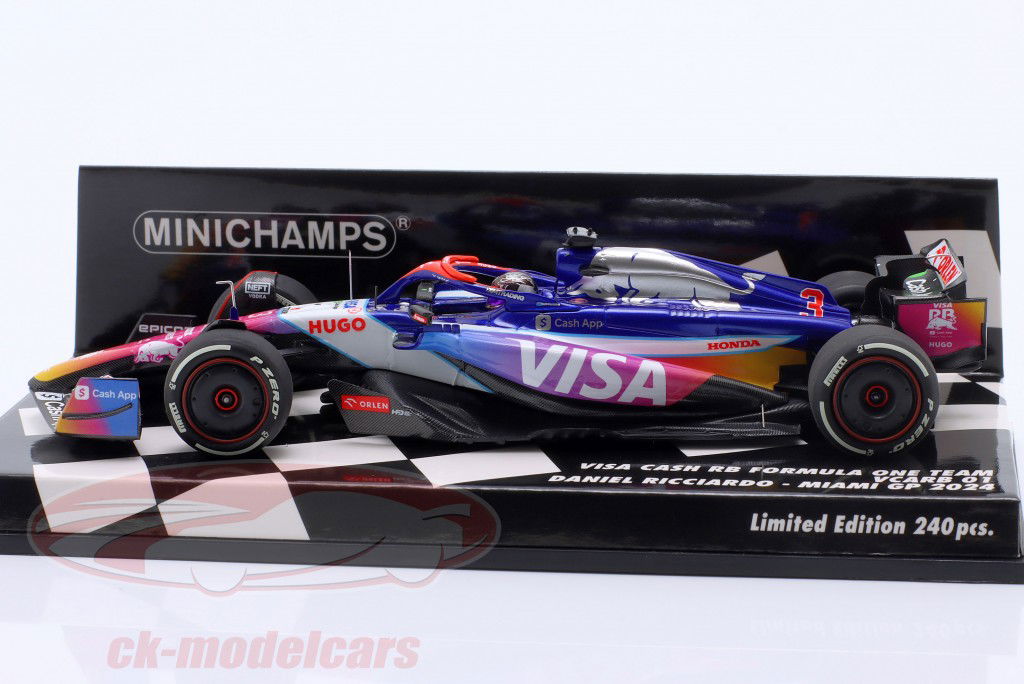 Daniel Ricciardo RB VCARB 01 #3 Miami GP formula 1 2024 1:43 Minichamps