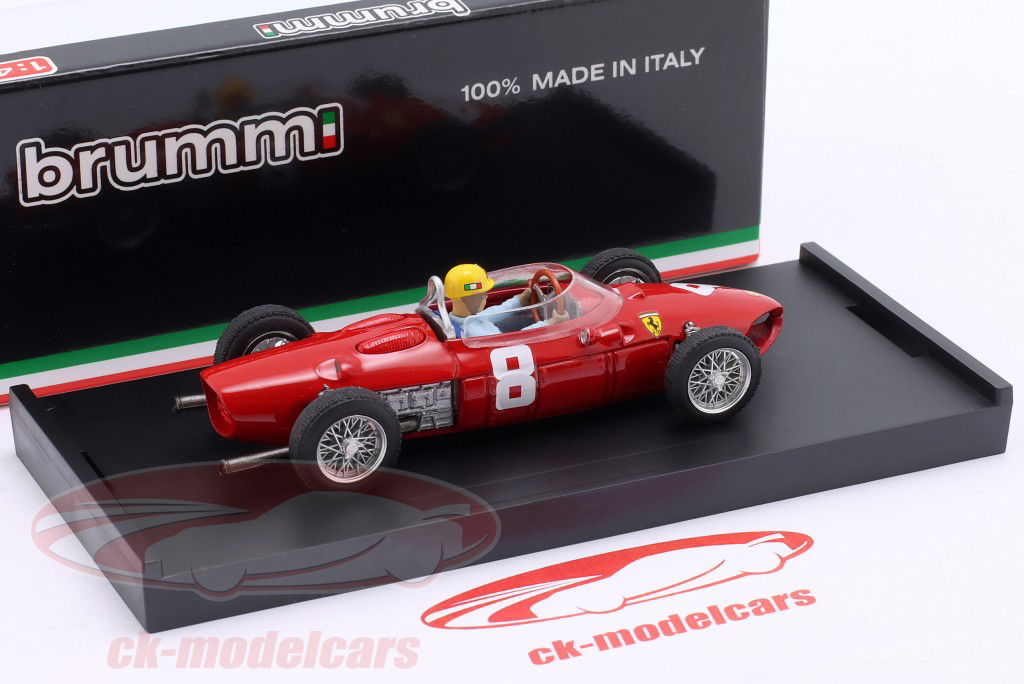 Ricardo Rodriguez Ferrari 156 #8 Itália GP fórmula 1 1961 com Figura do motorista 1:43 Brumm