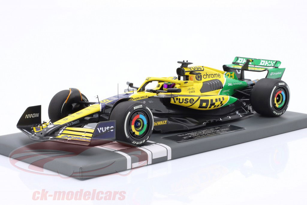 Oscar Piastri McLaren MCL38 #81 2º Monaco GP fórmula 1 2024 1:18 Minichamps