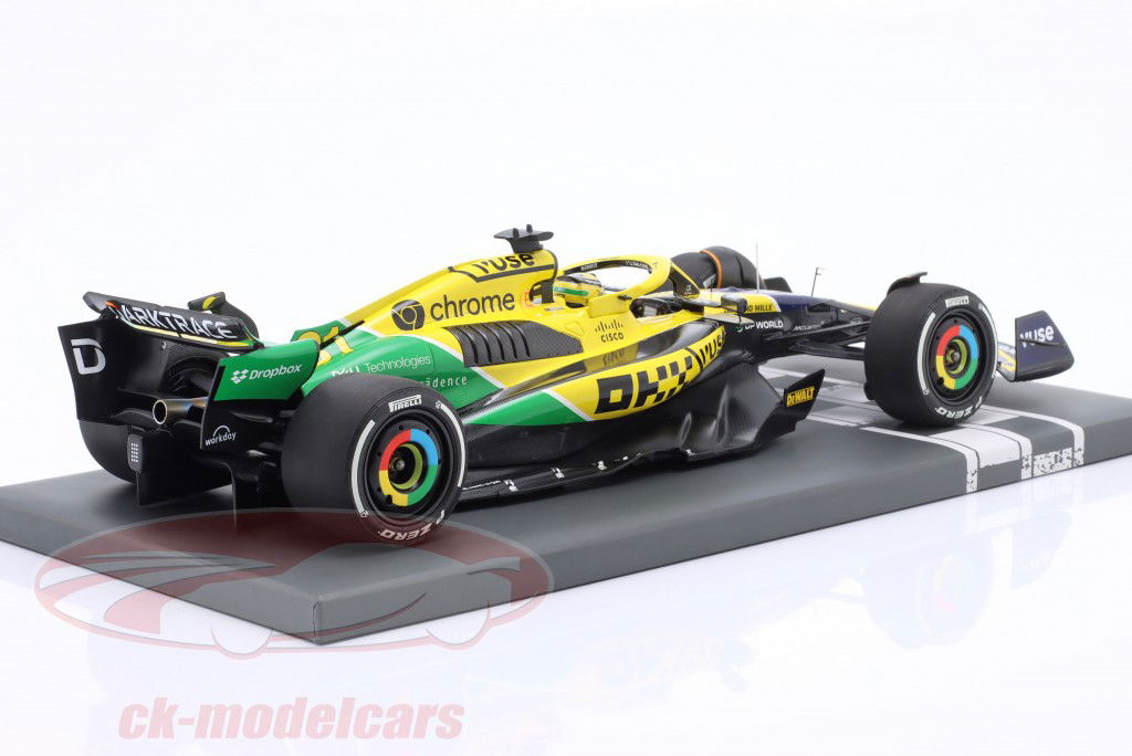 Oscar Piastri McLaren MCL38 #81 2º Monaco GP fórmula 1 2024 1:18 Minichamps