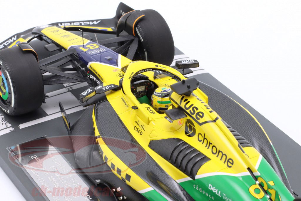 Oscar Piastri McLaren MCL38 #81 2º Monaco GP fórmula 1 2024 1:18 Minichamps