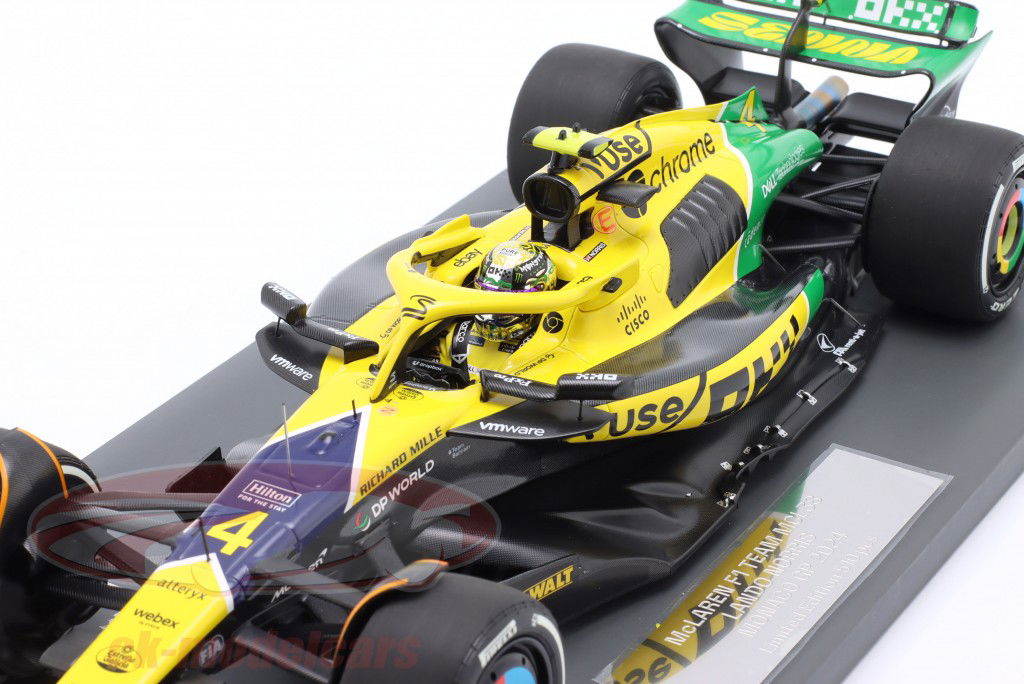 Lando Norris McLaren MCL38 #4 4th Monaco GP Formula 1 2024 1:18 Minichamps