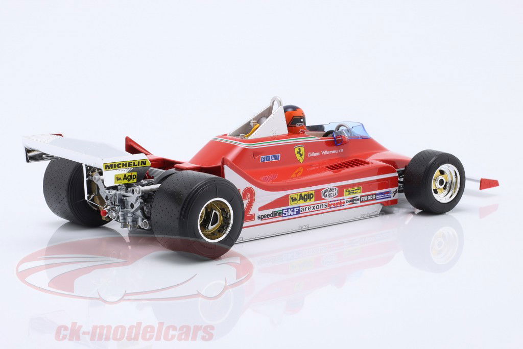 G. Villeneuve Ferrari 312T4 #12 ganador Sudáfrica GP fórmula 1 1979 1:18 Bburago