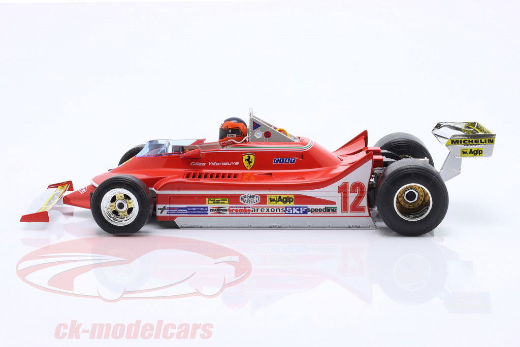 G. Villeneuve Ferrari 312T4 #12 ganador Sudáfrica GP fórmula 1 1979 1:18 Bburago