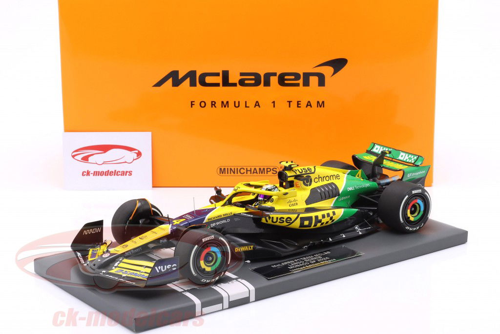 Lando Norris McLaren MCL38 #4 4º Monaco GP fórmula 1 2024 1:18 Minichamps