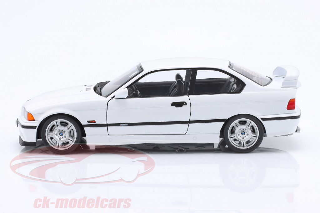 BMW M3 Lightweight Coupe E36 Plain Body Version 1995 hvid 1:18 Solido