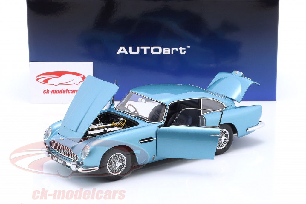 Aston Martin DB5 Année de construction 1964 Caraïbes bleu perle 1:18 AUTOart
