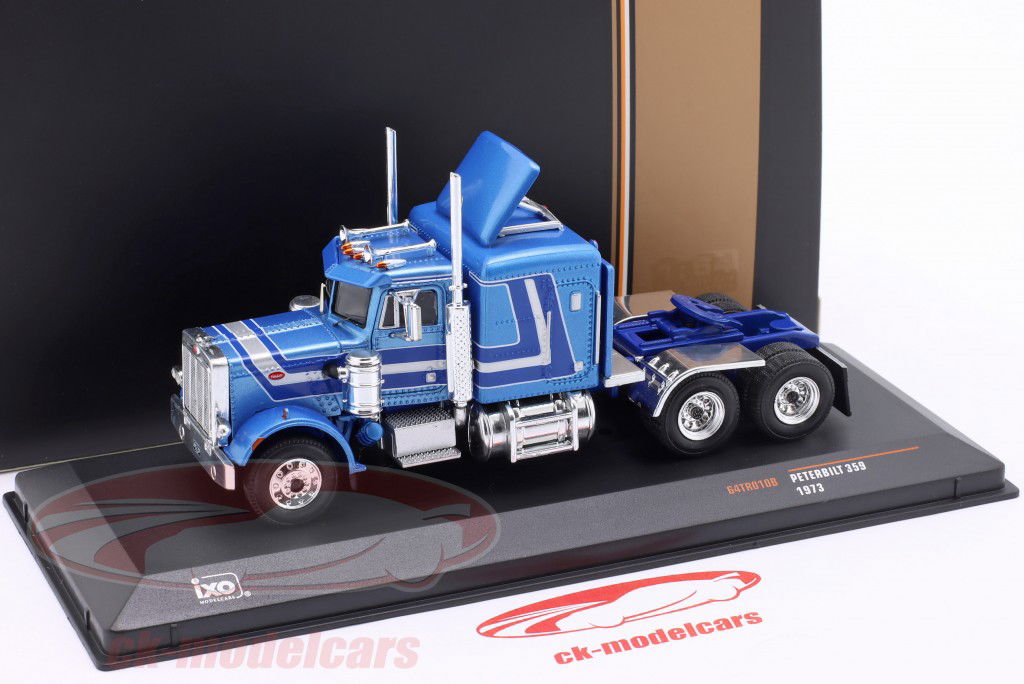 Peterbilt 359 Année de construction 1973 bleu 1:64 Ixo