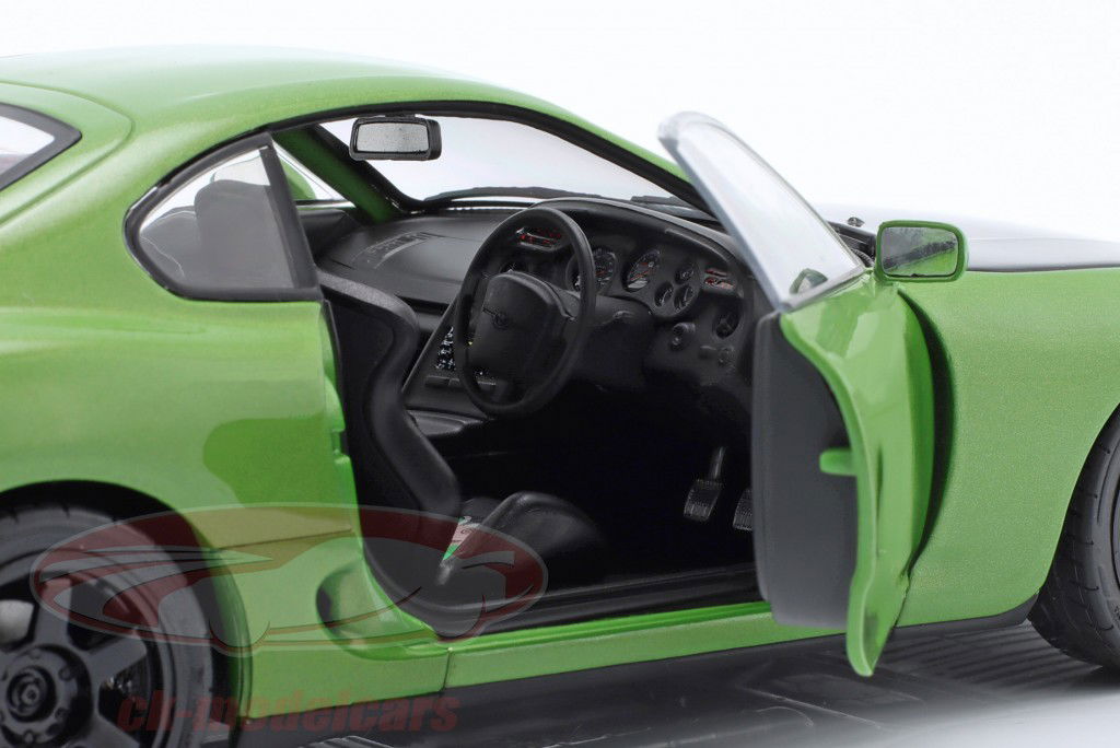 Toyota Supra MK4 (A80) Año de construcción 1993 verde negro 1:18 Solido