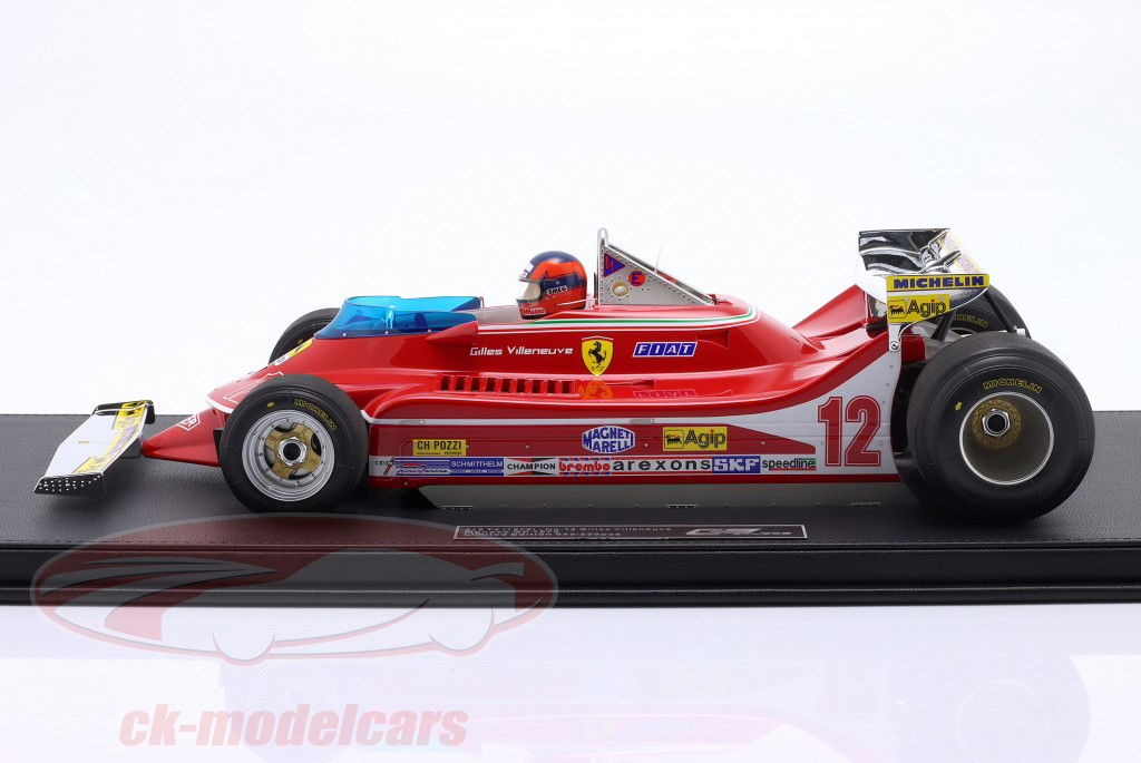 Gilles Villeneuve Ferrari 312T4 #12 Monaco GP fórmula 1 1979 1:12 GP Replicas