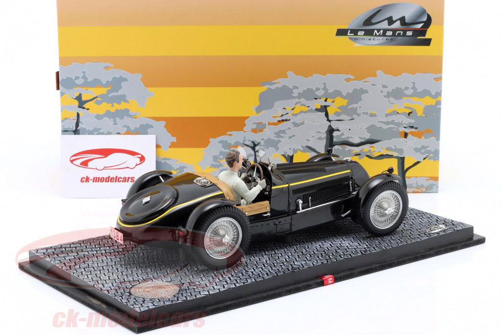 Bugatti T59 King of Belgium Year 1934 black 1:18 LeMans Miniatures