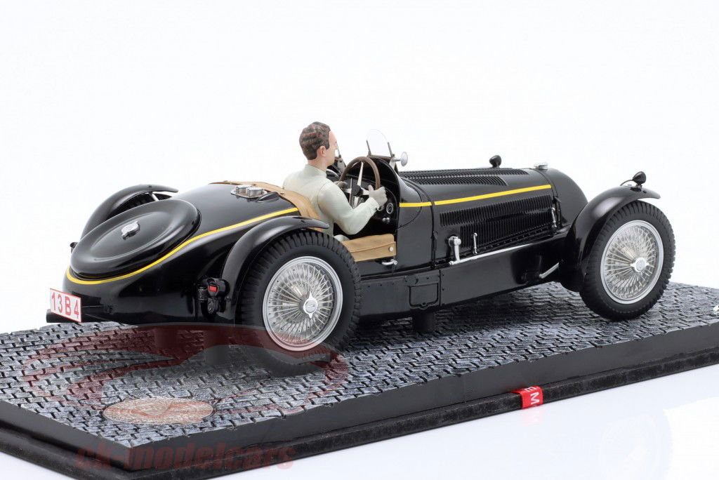 Bugatti T59 King of Belgium Year 1934 black 1:18 LeMans Miniatures