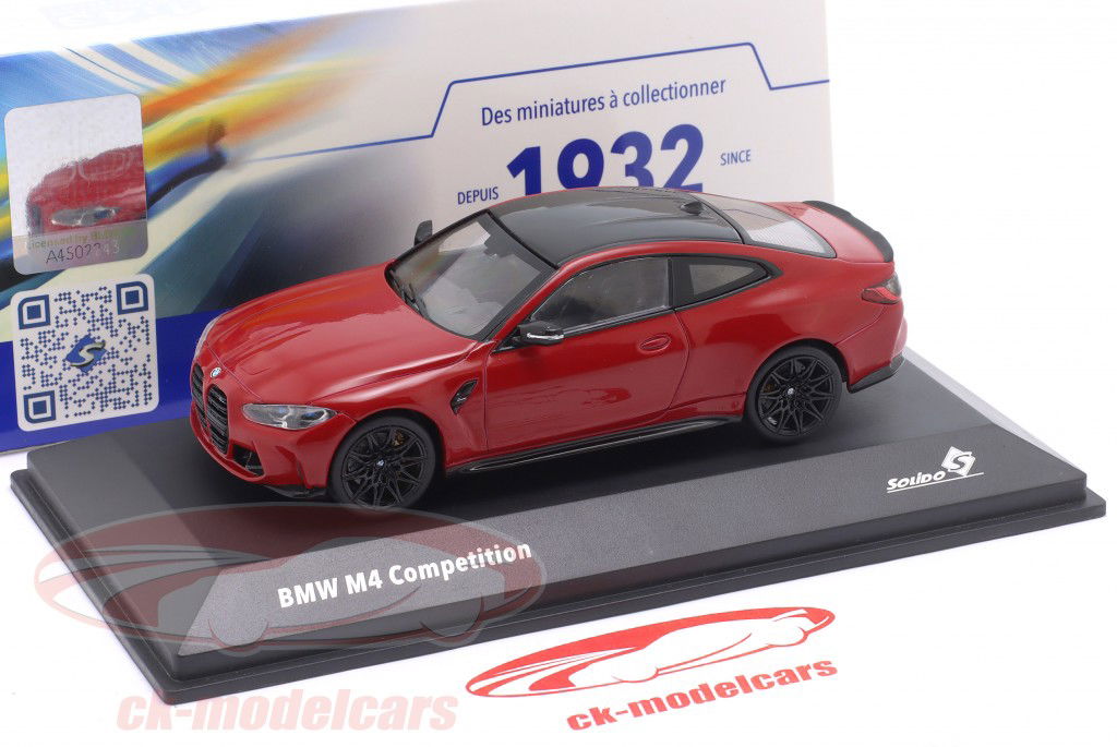 BMW M4 (G82) Competition Baujahr 2023 imola rot 1:43 Solido