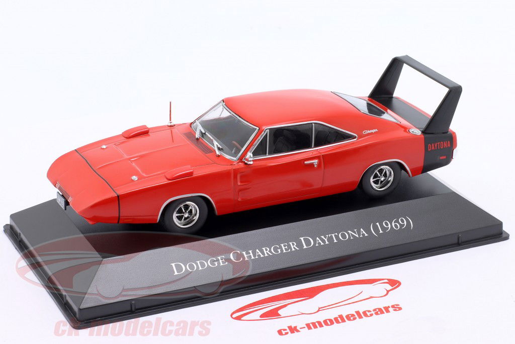 Dodge Charger Daytona Year 1969 red 1:43 Altaya