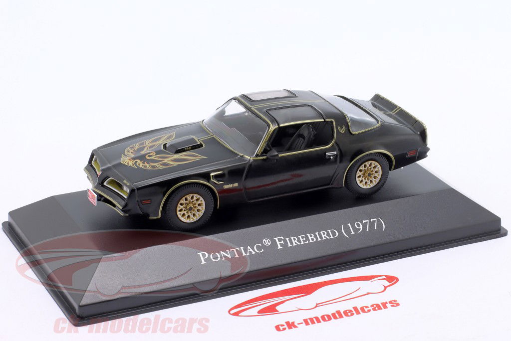 Pontiac Firebird Bouwjaar 1977 zwart 1:43 Altaya
