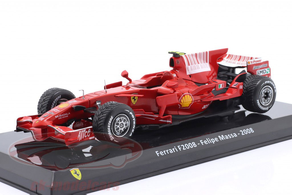 Felipe Massa Ferrari F2008 #2 Fórmula 1 2008 1:24 Coleccionables Premium