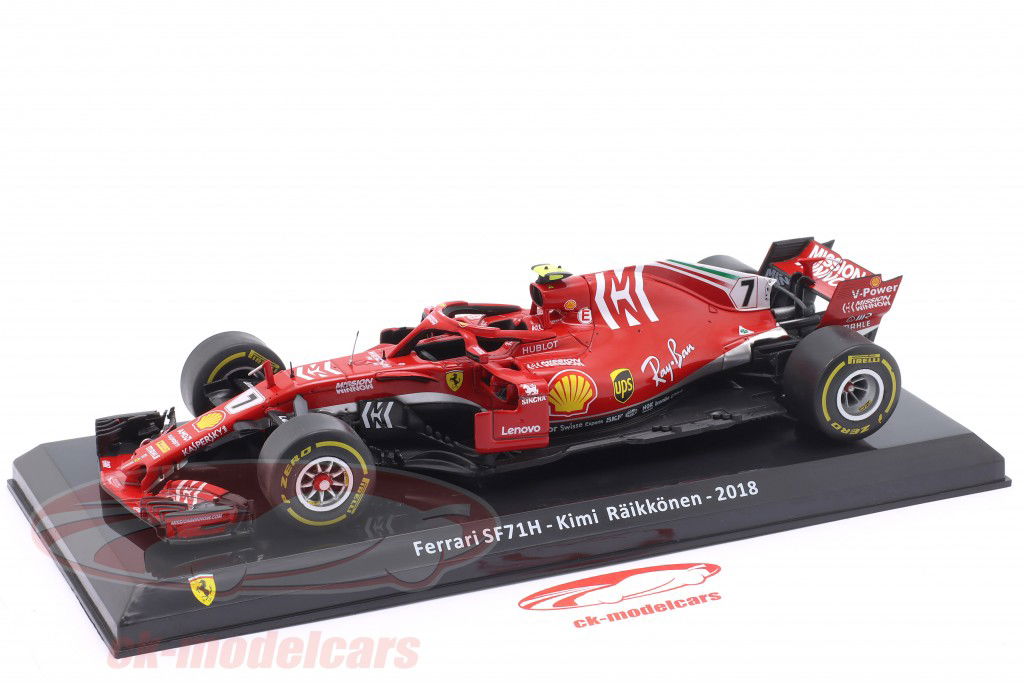 Kimi Räikkönen Ferrari SF71H #7 formel 1 2018 1:24 Premium Collectibles