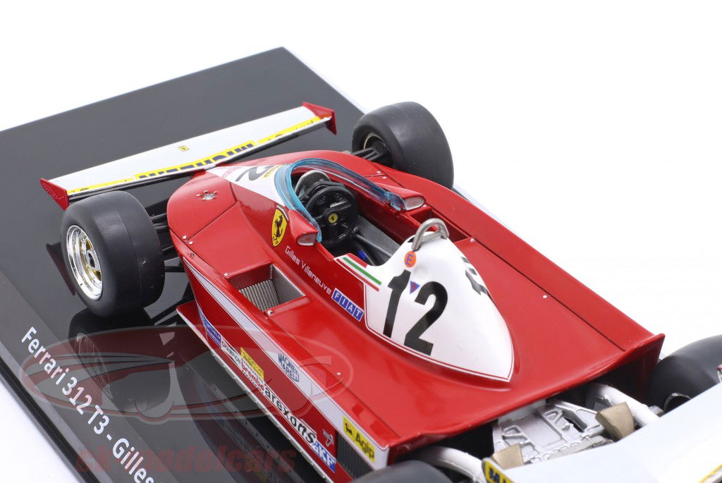 Gilles Villeneuve Ferrari 312T3 #12 Fórmula 1 1978 1:24 Coleccionables Premium